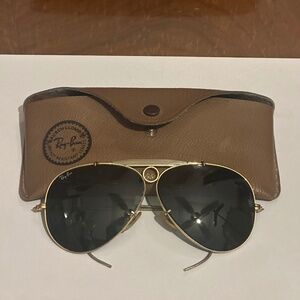 Ray-Ban Sharp Shooter Aviation Sunglasses W/Case